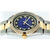 Image 3 : Rolex Mens 18KT Two Tone 1.00ctw Sapphire and Diamond DateJust Wristwatch