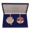 Image 1 : Set of 2 Silver and Bronze Franklin Mint Bicentennial Medals