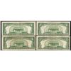 Image 2 : Lot of (4) 1953A $5 Silver Certificate Notes