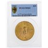 Image 1 : 1924 $20 St. Gaudens Double Eagle Gold Coin PCGS MS64
