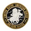 Image 1 : .999 Silver Sitting Bull Sioux $10 Casino Limited Native American Series Gaming