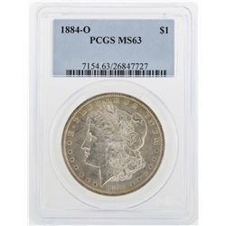 1884-O $1 Morgan Silver Dollar Coin PCGS MS63