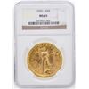 Image 1 : 1922-S $20 St. Gaudens Double Eagle Gold Coin NGC MS65