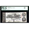 Image 1 : 1863 $5 The Confederate States of America Note PCGS New 62