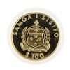 Image 1 : 1988 Gold Western Samoa 100 Tala Kon Tiki Gold Coin