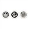 Image 2 : Lot of (3) Franklin Mint Indian Tribal Series 1 oz. Silver Coins