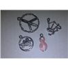 Image 1 : LOT OF ASSORTED SILVER CHARMS - 4 TTL