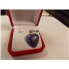 Image 1 : PENDANT- STERLING SILVER HEART WITH ORIENTAL SYMBO L