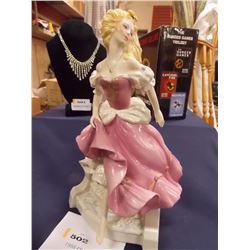 FRANKLIN MINT - 1988 "CINDERELLA" COMES WITH BOX 10.25" TALL - HAS SMALL CHIP ON BOTTOM OF DRESS IN 