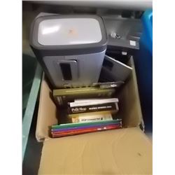 BOX OF MISCELLANIOUS- BOOKS, PRINTER AND MORE