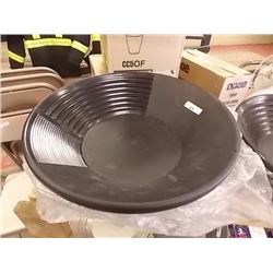 NEW GOLD PAN - ESTWING - BLACK PLASTIC - LARGE