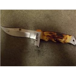HUNTING KNIFE WITH BONE HANDLE - NEW