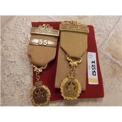 ROYAL CANADIAN LEGION 55 & 50 MEDALS = 2 TTL