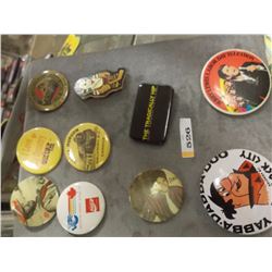 TRAY OF COLLECTOR PINS