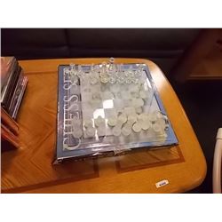 GLASS CHESS SET