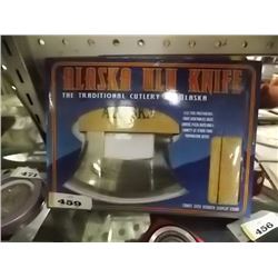 ALASKA ULU KNIFE WITH STAND - NEW