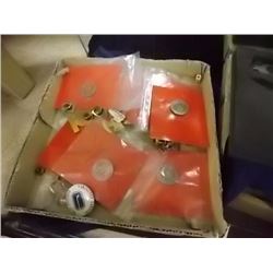 BOX OF ASSORETED PINS