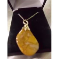 SILVER NECKLACE - STAMPS 825 - WITH SEMI PRECIOUS STONES