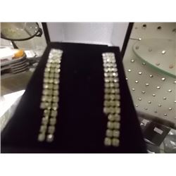 EARRINGS - RHINESTONE STYLE DANGLE POST BACK