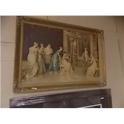 VINTAGE GUILDED FRAMED PICTURE - "THE PORTRAIT #330 PRINT" - 40" X 28"