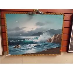 PICTURE - 3D GOLD FOIL INLAYED ABSTRACT