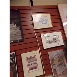 PICTURE- "TUNDRA DUSK" SIGNED BY ARTIST RICK BEAVER 14.5"x11.5" & 2 OTHER = 3 TTL