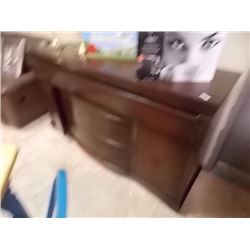 VINTAGE SIDEBOARD - MAHOGANY SHERATON SIDEBOARD C. 1920'S - 66" WIDE