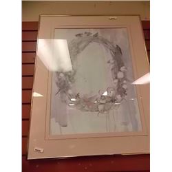 PICTURE- SPRING WREATH SIGNED PRINT