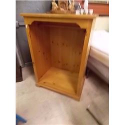 RUSTIC PINE  WOOD CABINET - 49" TALL