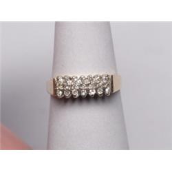 14K Diamond Band 