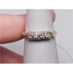 14K Diamond Vintage Ring .20 Carats