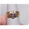 Image 1 : 14K Amethyst  Diamond Ring
