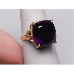 18K Brazil Amethyst Ring