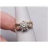 Image 1 : 14K Diamond Cluster Ring