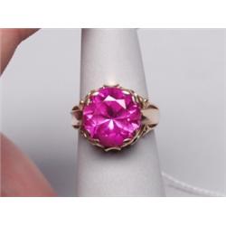 14K Synthetic Ruby