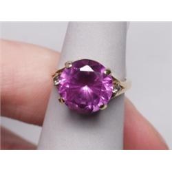 10K Amethyst Ring