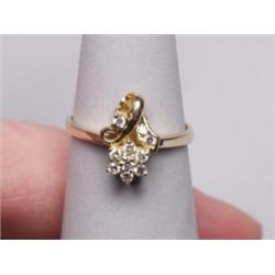 14K Diamond Ring .20 Carat Total Weight