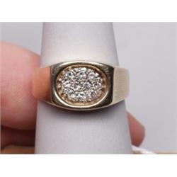 Mans Diamond Ring .20 Carat TW