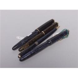Three Parker Pens & Mechanical Pencil