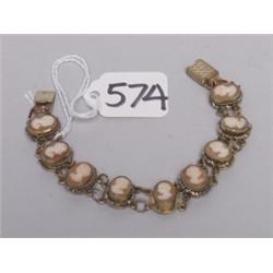 Vintage Carved Cameo Bracelet