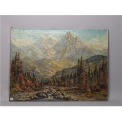 N. Homesland Signed Oil on Canvas