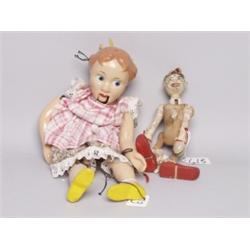 Two Vintage Puppets 