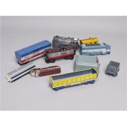 10 Toy Train Items as Found