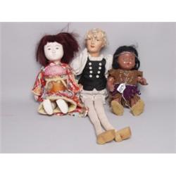 Three Vintage Dolls