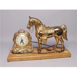 Vintage Horse Clock  By United