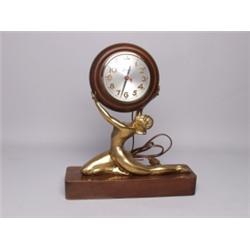 Art Deco Figured Electric Clock