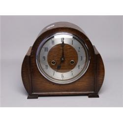 English Chiming Wood Cased Clock