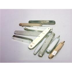 Eleven Old Pocket Knives