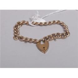 Heavy Victorian  Bracelet with Lock