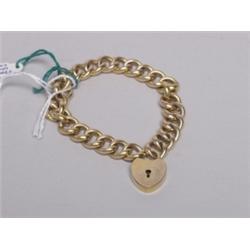 Gold Plated Edwardian Bracelet with Lock